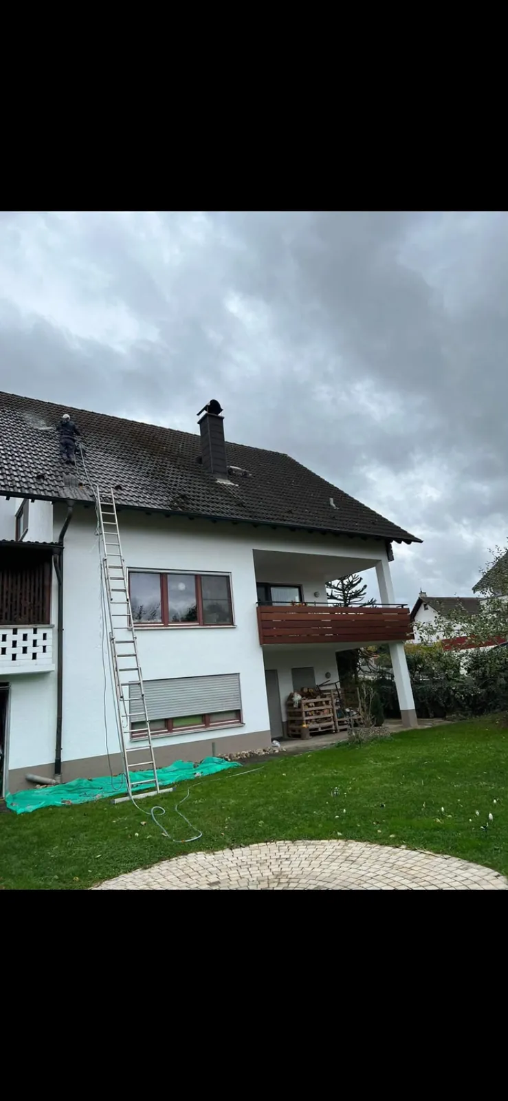 Dachreinigung im Einsatz