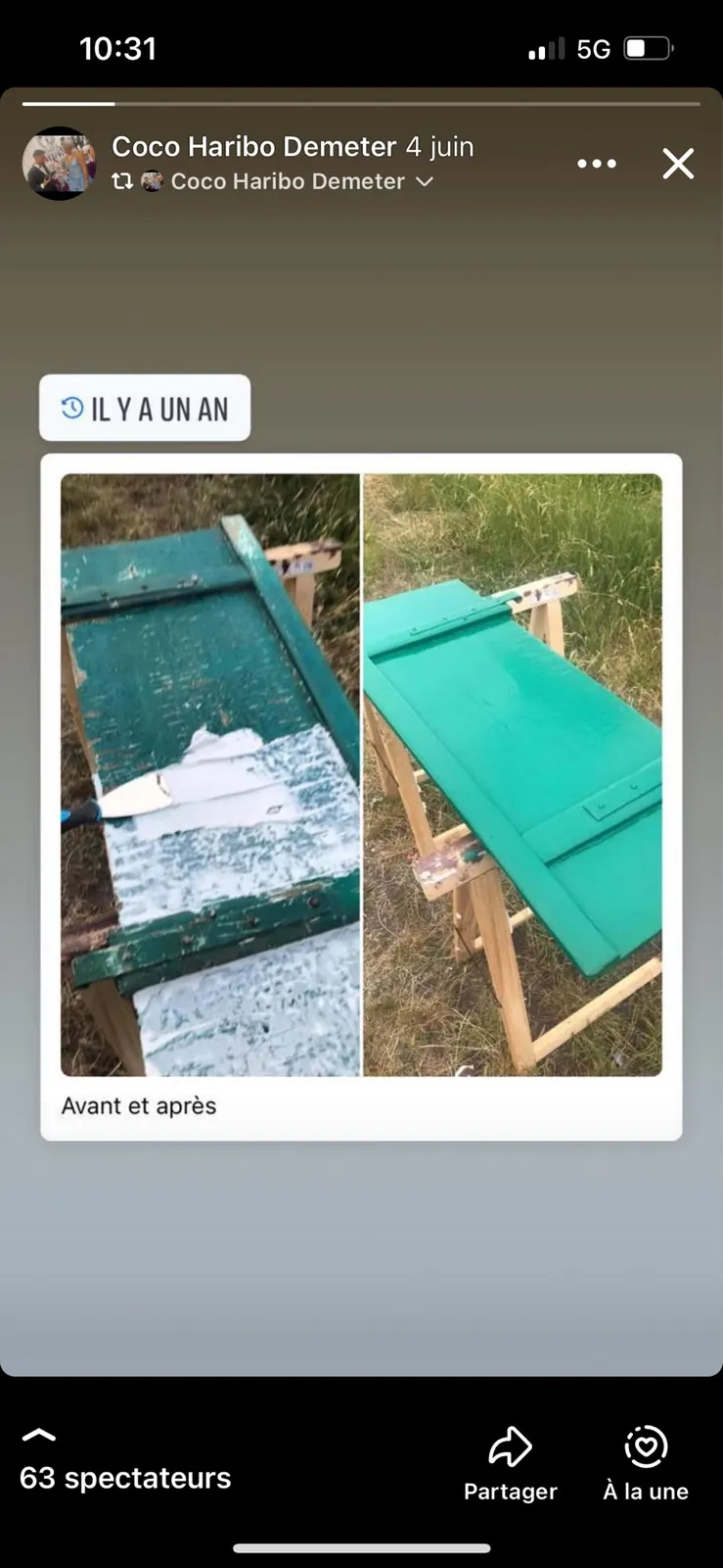 Holzladen auffrischen – Vorher